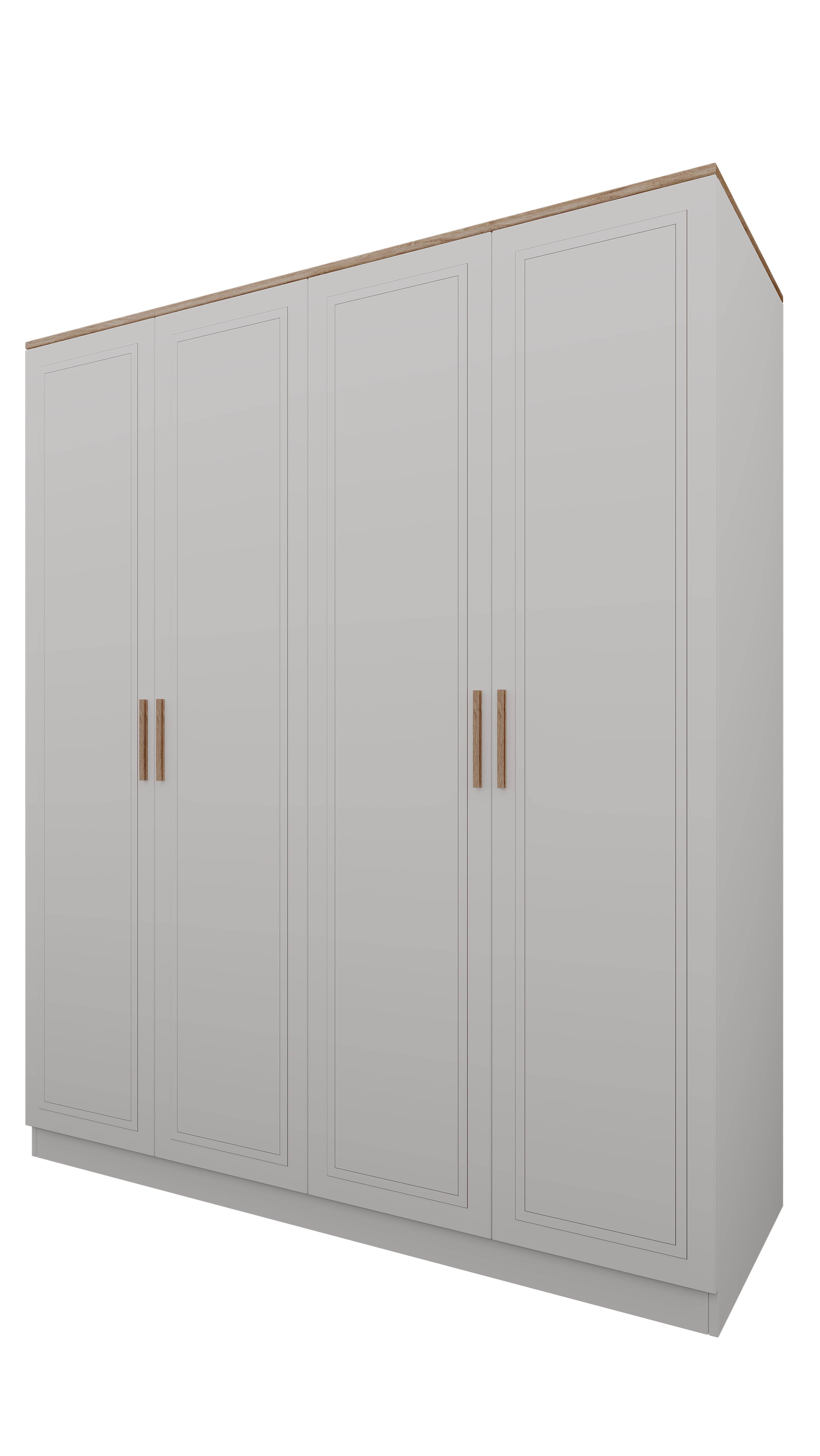 Mia Genç Odası 4 Kapaklı Gardırop Dolap