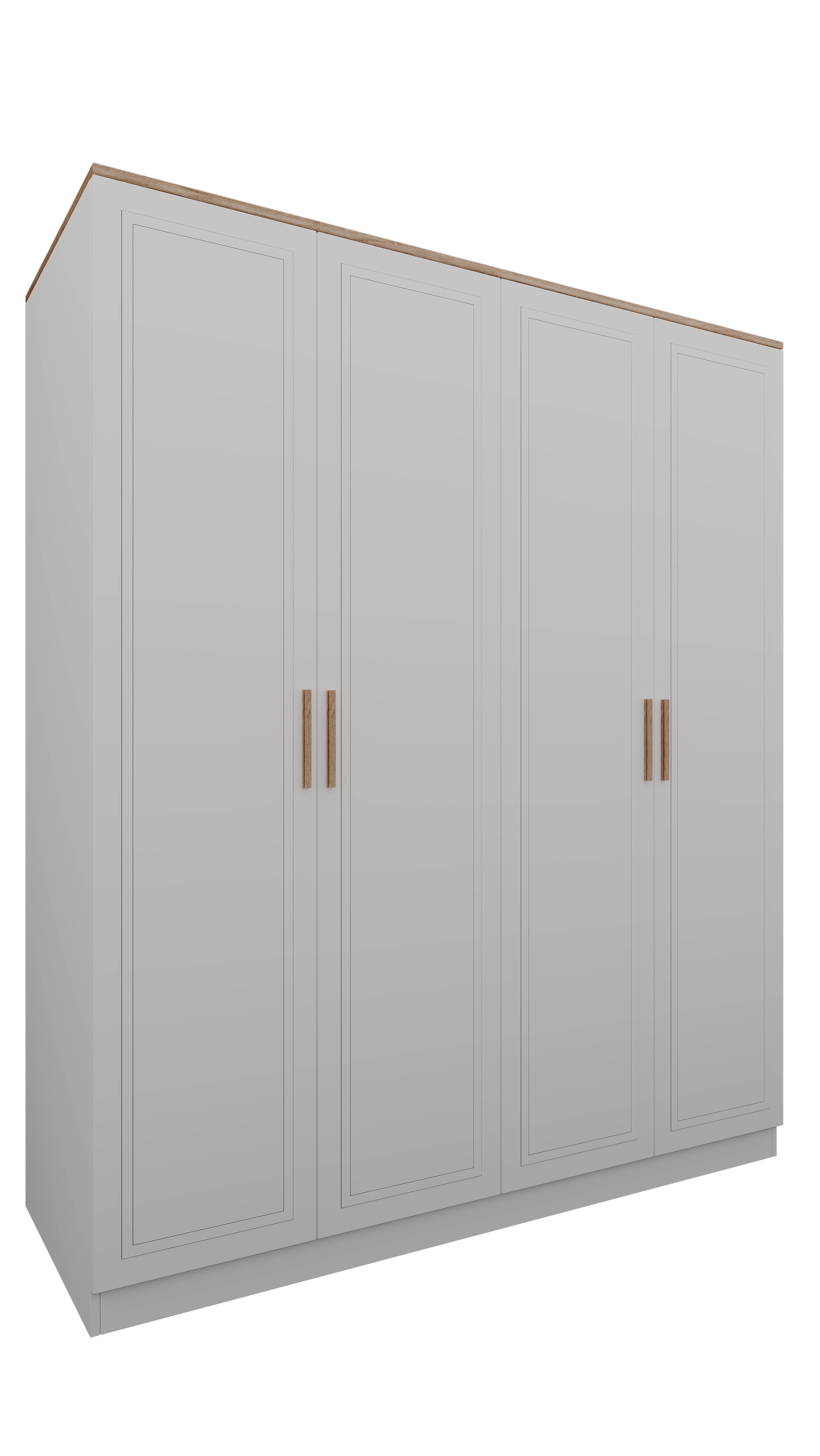 Mia Genç Odası 4 Kapaklı Gardırop Dolap