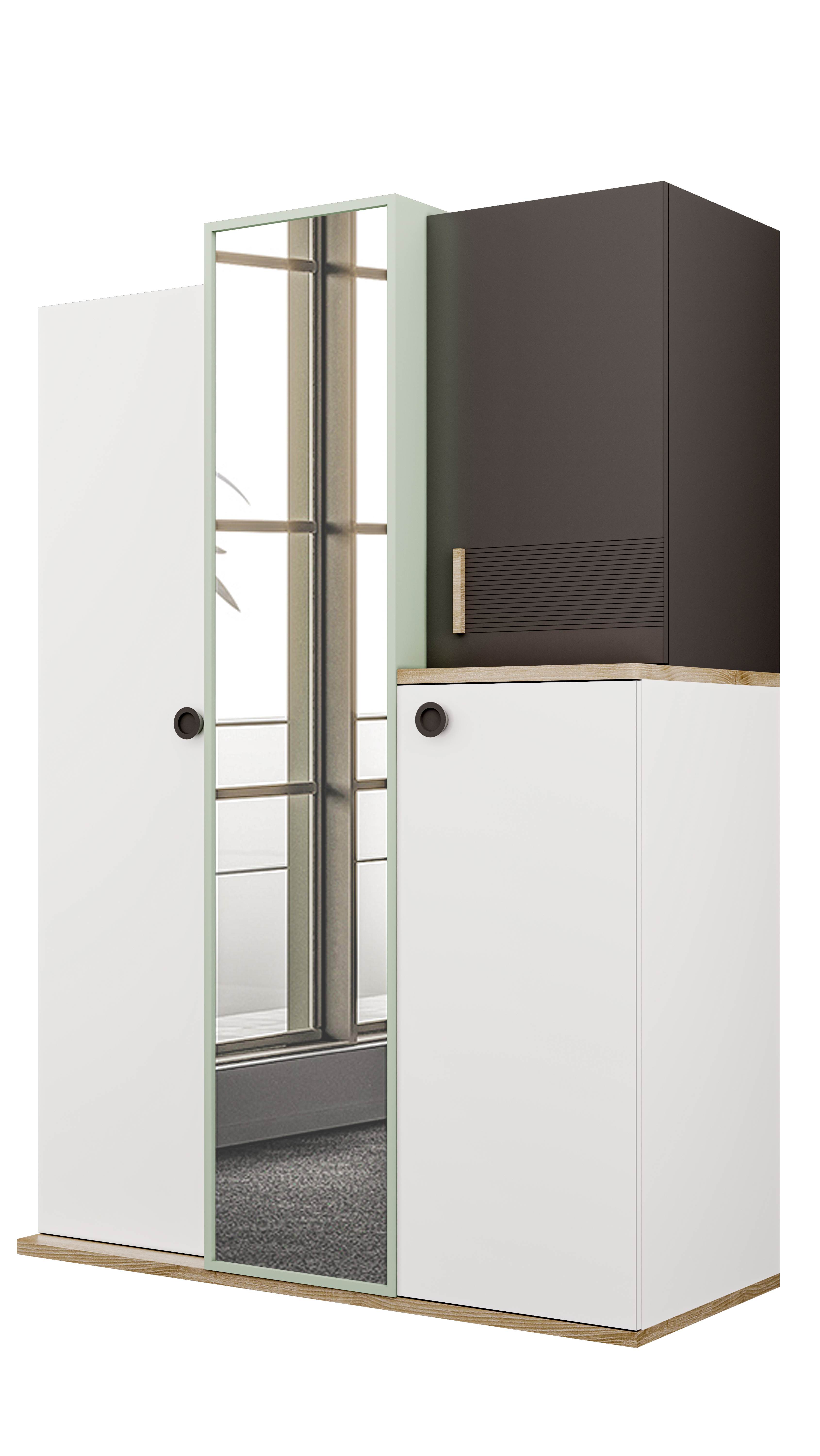 Tiffany Youth Room Mirrored Wardrobe