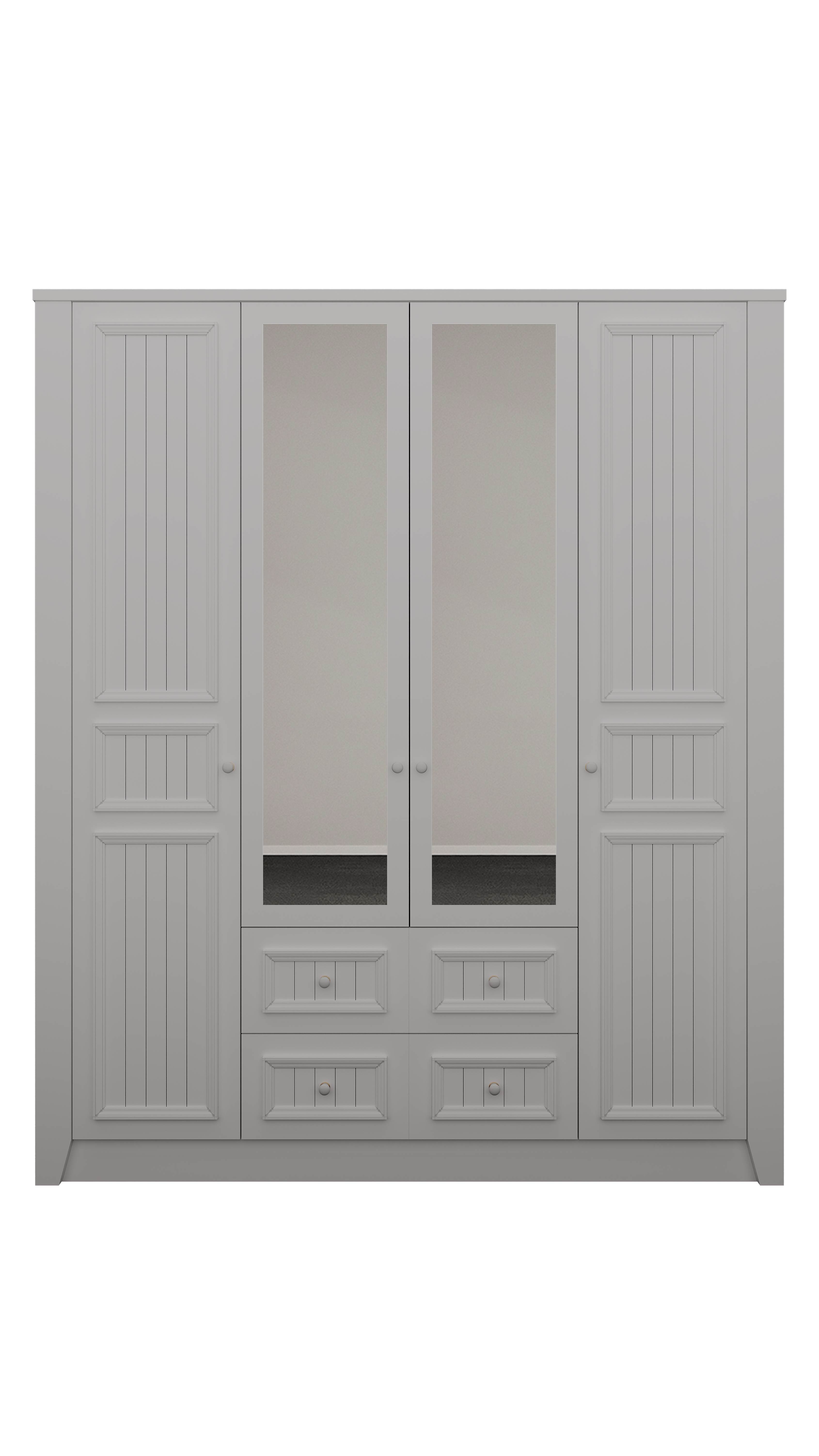 Lora Youth Room 4 Door Wardrobe