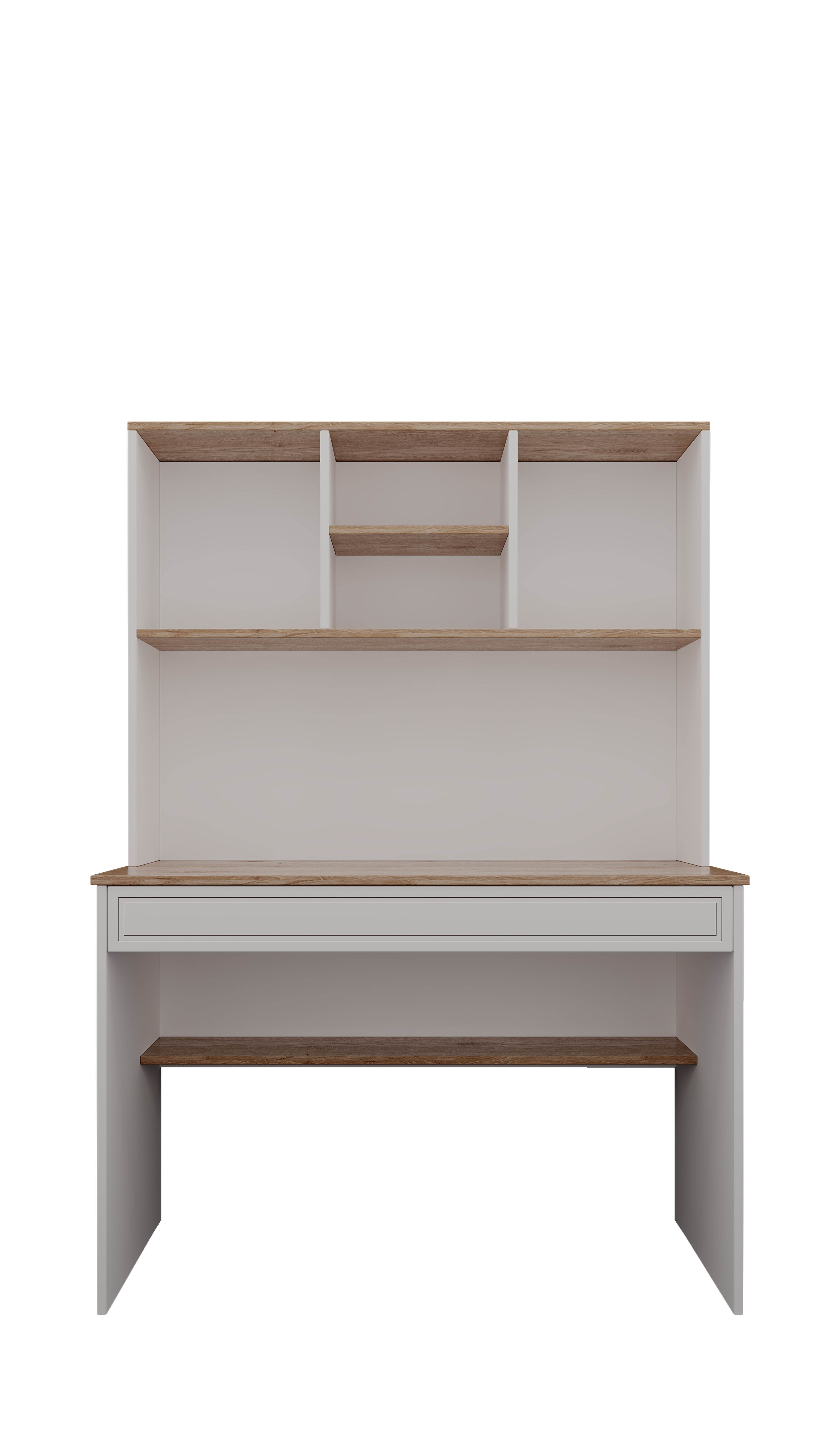 Mia Youth Room Study Desk with Upper Shelves